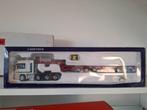 Lion toys 1:50 mercedes met dieplader Deense uitvoering, Ophalen of Verzenden, Zo goed als nieuw, Bus of Vrachtwagen, Lion Toys
