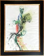 Rik van Iersel, prachtige gouache in fraaie lijst, Ophalen