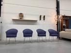 4 Nieuw Montis Floris eetkamerstoel paars leer Design stoel, Huis en Inrichting, Stoelen, Overige kleuren, Nieuw, Leer, Ophalen of Verzenden