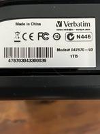 Verbatim HDD 1tb, Computers en Software, Harde schijven, HDD, Ophalen of Verzenden, Zo goed als nieuw, Desktop