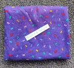 lap stof bedrukt violet, Ophalen of Verzenden, Nieuw, Overige kleuren, Katoen