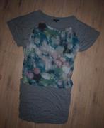 Grijs met Blauwe Jurk Geisha (M), Maat 38/40 (M), Geisha, Ophalen of Verzenden, Knielengte