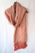Mucho Gusto linnen sjaal met franje terracotta/ oranje nieuw, Kleding | Dames, Mutsen, Sjaals en Handschoenen, Maat 42/44 (L)