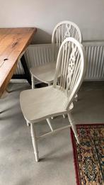 Oude vintage stoelen, Ophalen, Gebruikt, Wit, Vier
