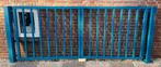 Blauw spijlenhekwerk poort. NIEUW. Nog nooit gebruikt. NIEUW, Tuin en Terras, Ophalen, Met poort, Gebruikt, Spijlenhekwerk