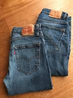 ALS NIEUW 2 jeans slim fit:  LEVI’s + AM TODAY W29-30 L32, W32 (confectie 46) of kleiner, Blauw, Zo goed als nieuw, Ophalen