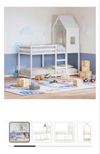 Nieuw Stapelbed met Dak - Kinderbed Wit, Nieuw, 70 tot 85 cm, Hoogslaper of Stapelbed, 140 tot 160 cm
