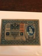 Oude Oostenrijks - Hongaars 1000 Kronen Bankbiljet, Ophalen of Verzenden, Oostenrijk, Los biljet