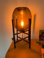 Tafellamp glas zwart, Ophalen, Gebruikt, Glas, Minder dan 50 cm