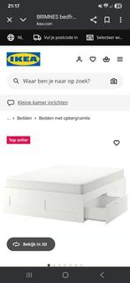 IKEA BED  140C.M, Huis en Inrichting, Slaapkamer | Bedden, Ophalen, Tweepersoons, 140 cm, Zo goed als nieuw