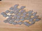 Wanddecoratie - Metalen Vissen School, Ophalen of Verzenden, Zo goed als nieuw