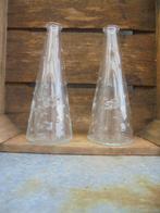 VAAS VINTAGE 1990 TAPS 18,5x dia 7,5 cm set 2 stuks, Huis en Inrichting, Woonaccessoires | Vazen, Ophalen of Verzenden, Zo goed als nieuw