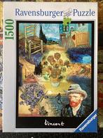 Vincent van Gogh Ravensburger puzzel 1500 stukjes compleet, Gebruikt, Ophalen of Verzenden, 500 t/m 1500 stukjes, Legpuzzel