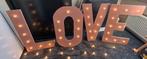 Bruiloft LOVE letters met lampjes, Ophalen, Gebruikt, Feestartikel, Geboorte of Huwelijk