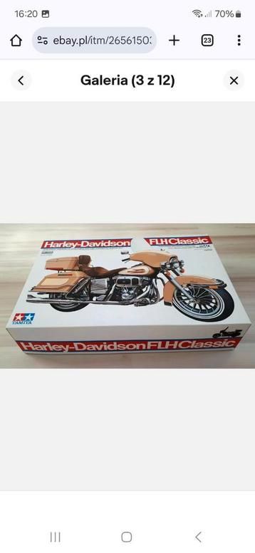 Tamiya Harley Davidson FLH 1/6 + Citroën Traction 1/8 beschikbaar voor biedingen