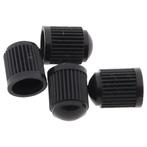 Auto ventieldopjes Set - Zwart 4 stuks, Verzenden, Nieuw