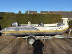HIBO 4.30m Rubberboot, Watersport en Boten, Rubberboten, Aluminium, Gebruikt, Benzine, Minder dan 70 pk