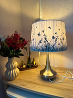 Mooie tafellamp met verchroomde voet, Huis en Inrichting, Lampen | Tafellampen, Ophalen, Zo goed als nieuw, Minder dan 50 cm