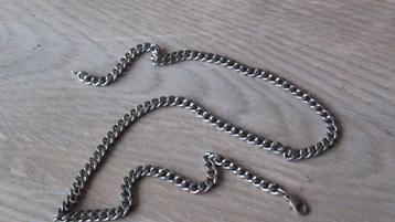 Zilveren heren/dames schakel ketting/collier / 5 mm beschikbaar voor biedingen