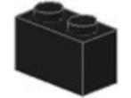 Lego Stenen 5x 1x2 Zwart 3004 (NIEUW), Ophalen of Verzenden, Nieuw, Losse stenen, Lego