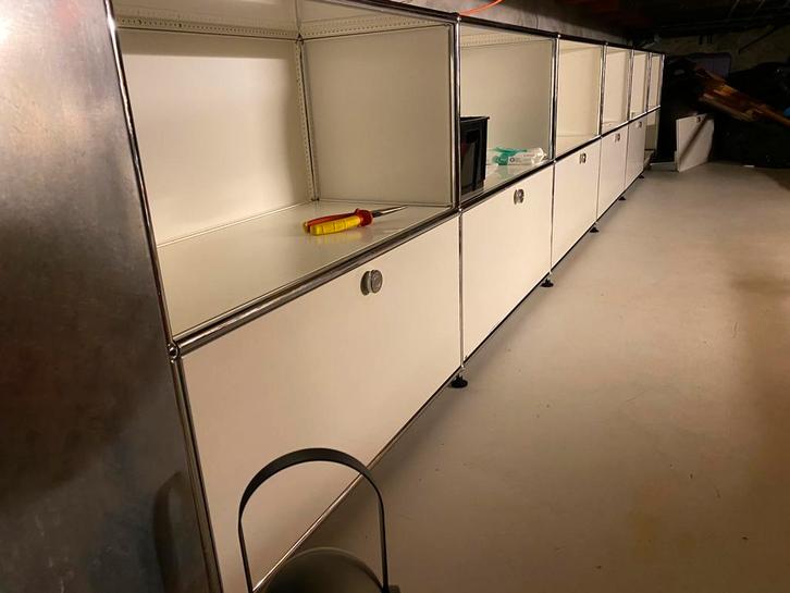 USM haller kast 6 x 2 compartimenten waarvan 6 laden, Huis en Inrichting, Kasten | Vitrinekasten, Gebruikt, Minder dan 100 cm