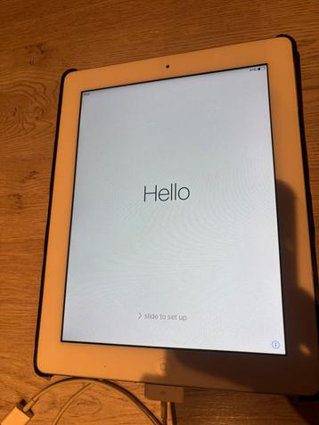 iPad2 wit, 16GB, goed onderhouden, met oplader, doos + hoes beschikbaar voor biedingen