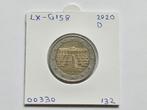 2-euromunt Duitsland (D) D 2020 Herdenking LX-G158, Ophalen of Verzenden, Duitsland, 2 euro, Losse munt