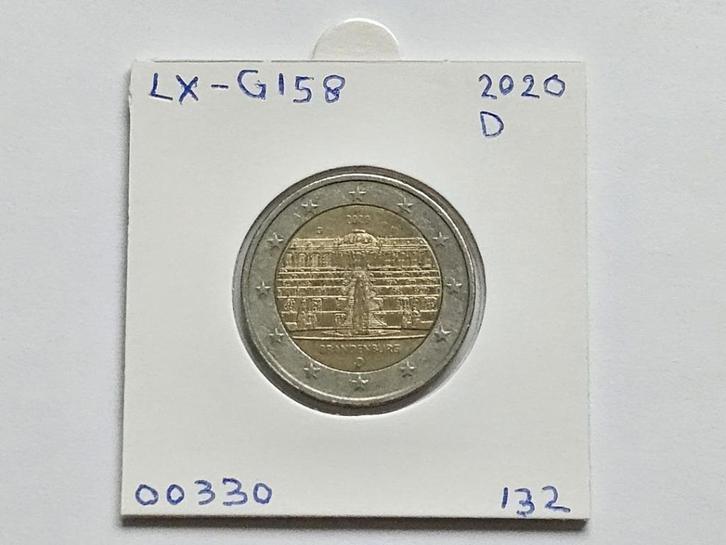 2-euromunt Duitsland (D) D 2020 Herdenking LX-G158, Postzegels en Munten, Munten | Europa | Euromunten, Losse munt, 2 euro, Duitsland