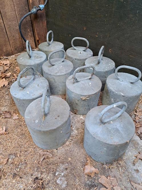 Meerpaalmuts verzinkt staal, diameter 18cm binnenzijde, Doe-het-zelf en Verbouw, Metalen, Nieuw, IJzer, Ophalen