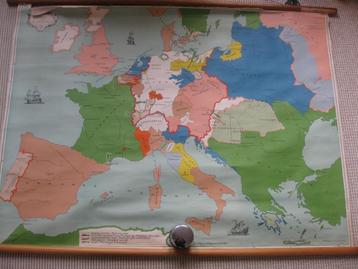 Leuke oude schoolplaat. Europa van 1815-1871.   beschikbaar voor biedingen