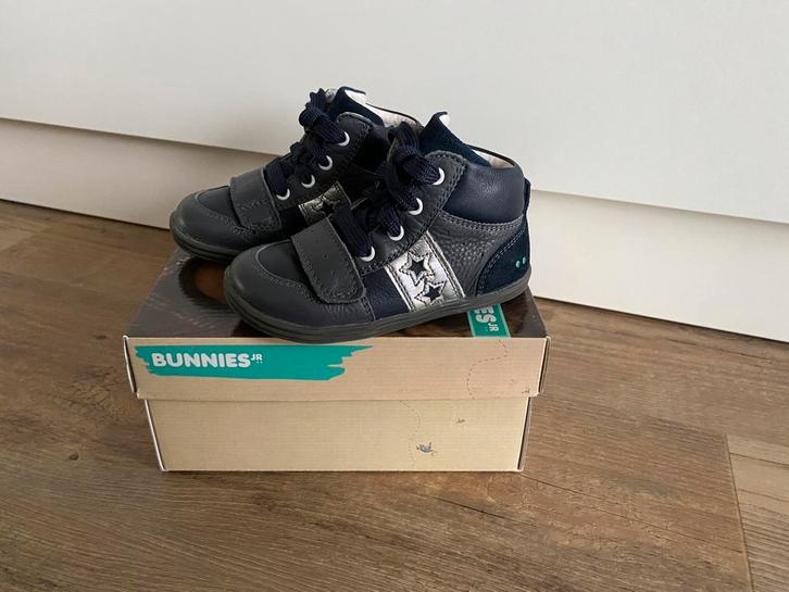 NIEUW! Prachtige blauwe BUNNIES schoenen maat 23 ECHT LEER, Kinderen en Baby's, Babykleding | Schoentjes en Sokjes, Nieuw, Jongetje