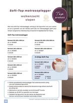 Optidee Soft-Top Matrasoplegger, Gebruikt, Wit, Overige typen, Tweepersoons