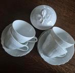 4 kop en schotel en suikerpot, Ophalen of Verzenden, Zo goed als nieuw, Glas of Kopje