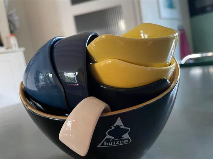 Pinda stel Huizen holland Tulipe, Antiek en Kunst, Antiek | Keramiek en Aardewerk, Ophalen of Verzenden