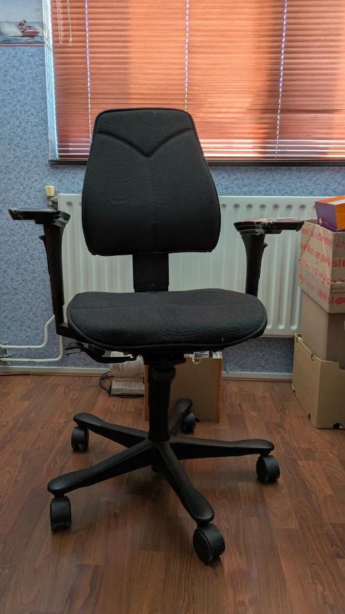 Bureaustoel, zwart, Kinnarps, Huis en Inrichting, Bureaustoelen, Gebruikt, Bureaustoel, Zwart, Ergonomisch, Ophalen