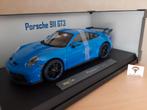 Porsche 911 GT3 2022 Shark Blue van Maisto 1:18