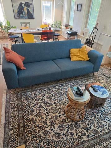 Blauw-grijze 3-zits bank - 220cm beschikbaar voor biedingen