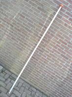 Vlaggenstok hout wit  213 cm 28mm, Ophalen, Gebruikt