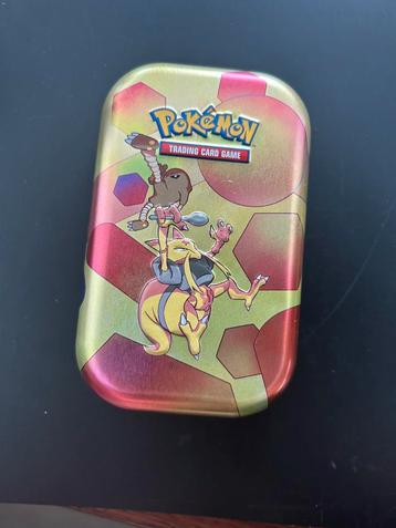 Pokemon tin + 50 Pokemonkaarten beschikbaar voor biedingen
