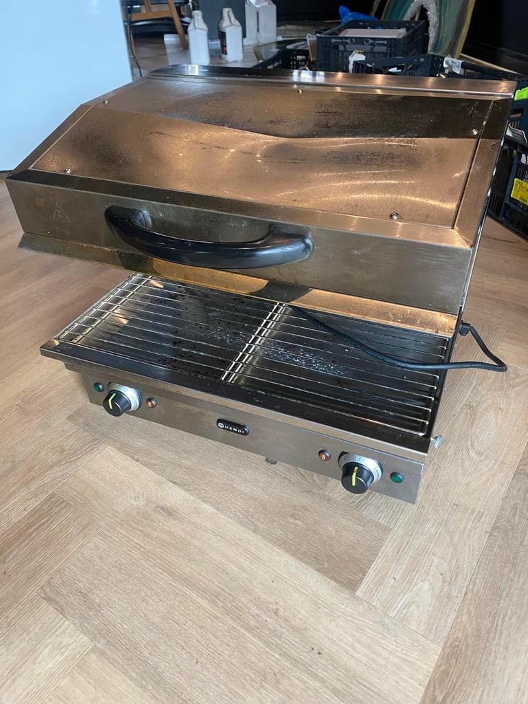 RVS Hendi Salamander Grill Horeca, Zakelijke goederen, Horeca | Keukenapparatuur, Fornuis, Frituur en Grillen, Gebruikt, Ophalen