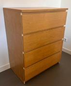 GRATIS!  IKEA MALM Ladekast 4 laden hout, Ophalen, Gebruikt, 100 tot 150 cm, 50 tot 100 cm