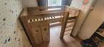 Steigerhouten bed 90x200cm, Ophalen, Gebruikt, Hoogslaper