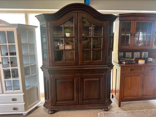 Buffetkast donker eiken 213x165cm, Huis en Inrichting, Kasten | Buffetkasten, Zo goed als nieuw, 200 cm of meer, 25 tot 50 cm