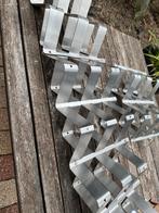 Rvs wijnrekken ophangbaar design, Ophalen, Zo goed als nieuw, Metaal, Minder dan 50 cm