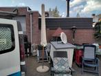 Parasol in betonnen  voet, alles uitneembaar., Ophalen of Verzenden, Parasolvoet