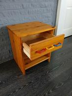 Nachtkastje Houten Kastje Grenen Vuren, Huis en Inrichting, Gebruikt, 45 tot 65 cm, Hout, 55 tot 70 cm
