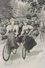 Vrouwelijke fietsers in Battersea Park (1895), Verzenden, Voor 1940, Zo goed als nieuw, Overige onderwerpen