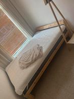 Grenen bedframe Ikea, Huis en Inrichting, Wit, Tweepersoons, Zo goed als nieuw, Hout