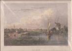 The Hague Gezicht op Den Haag Gekleurde Staalgravure 1833, Antiek en Kunst, Kunst | Etsen en Gravures, Ophalen of Verzenden