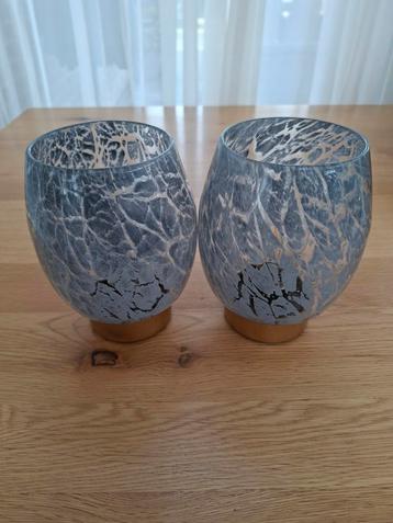 Set van 2 decoratieve windlichten beschikbaar voor biedingen